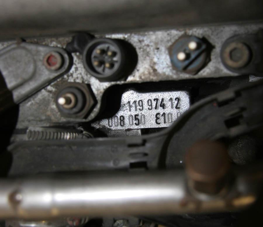 Mercedes engine serial number location #3